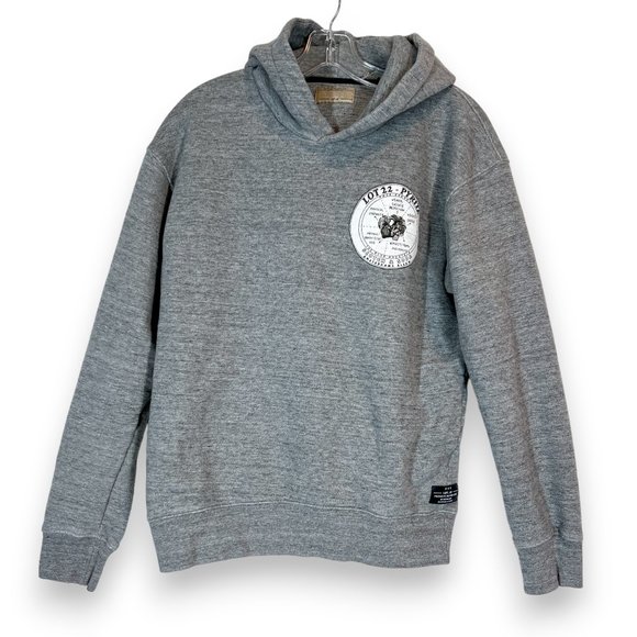 Scotch & Soda Grey Hoodie Hooded Sweatshirt Small Heavy Warm Lot 22 Pyrite - Picture 11 of 11
